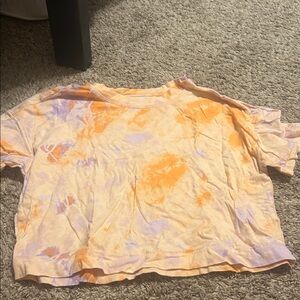 Old Navy Orange and Purple Crop Top